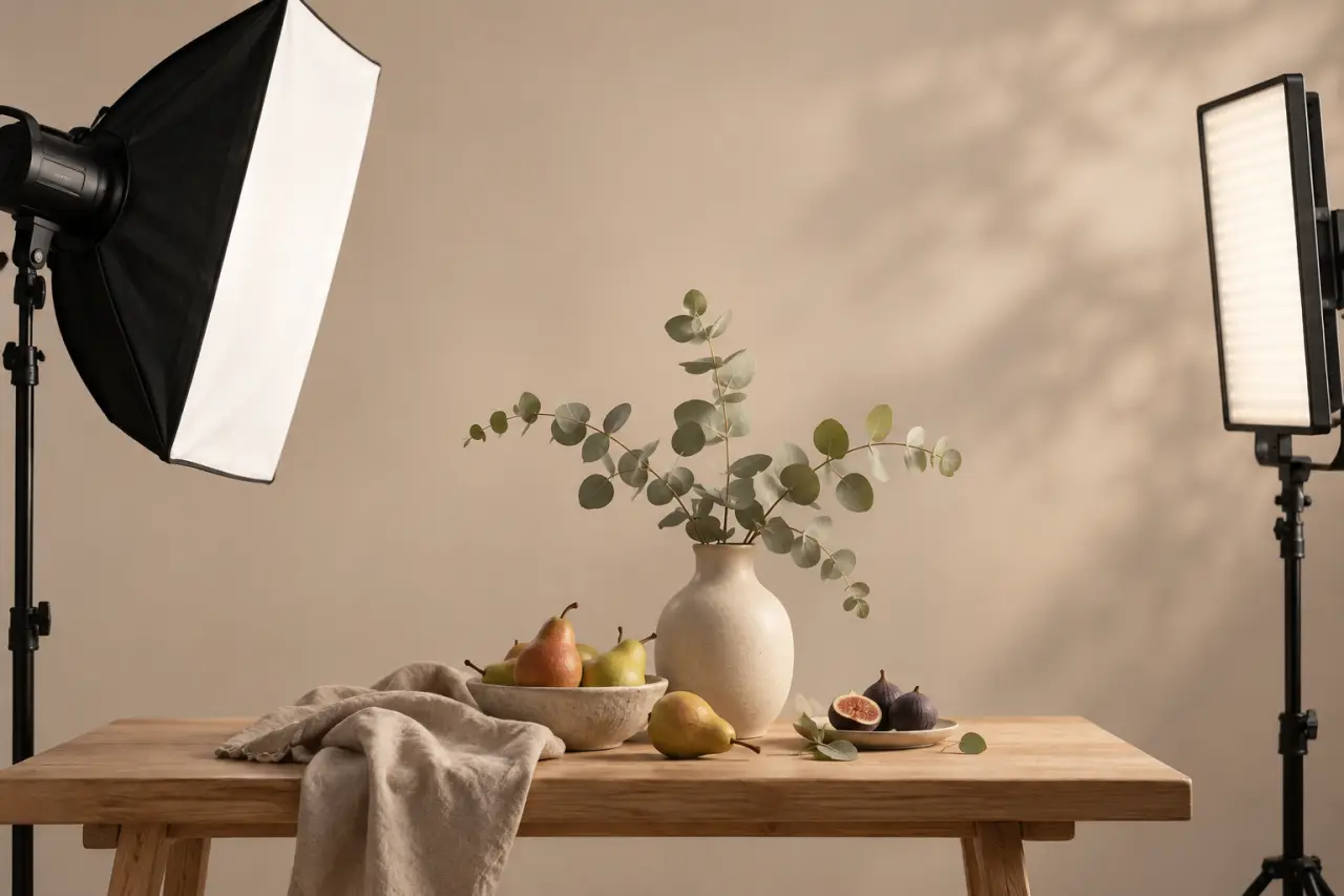 Éclairage photo : choisissez entre flash et LED selon votre sujet, votre espace et votre mobilité