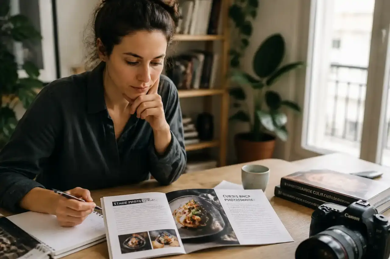 Formation photographe culinaire à Paris : stage de 3h ou cursus RNCP de 2 ans, comment trancher ?