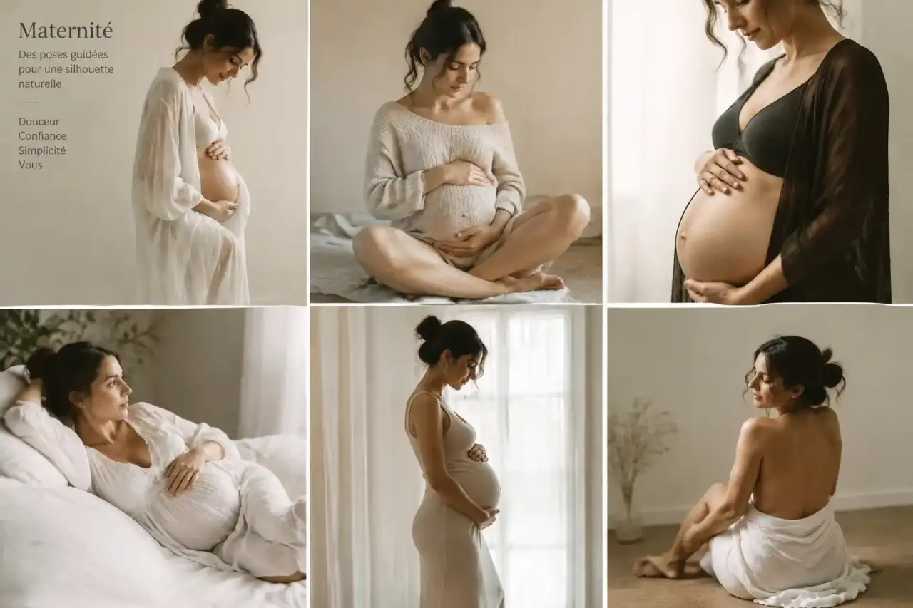 Photos de femmes enceintes artistiques : des poses guidées pour une silhouette naturelle