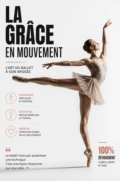 Photographe danse classique capturant une arabesque parfaite en studio